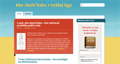 Desktop Screenshot of ako-zbalit-babu.com